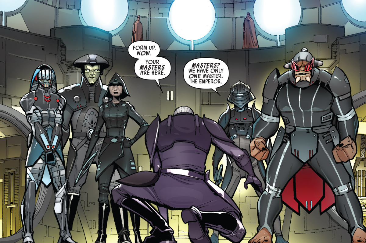 The Inquisitors gathered in the Darth Vader comic book series