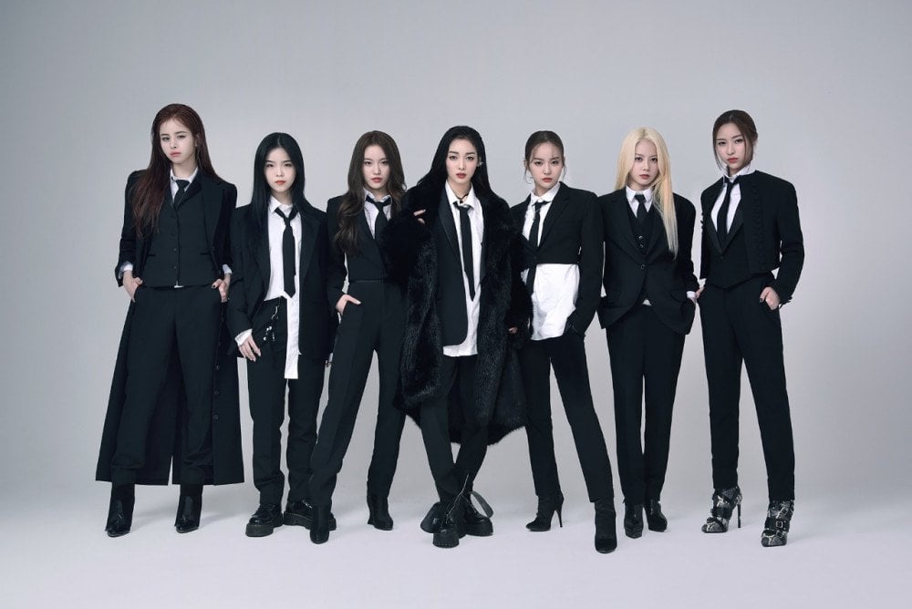 A picture of the seven members of new K-Pop girl group XG
