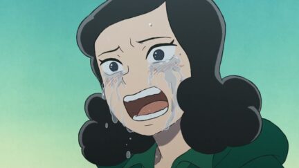 Still from Ranking of Kings , Miranjo crying