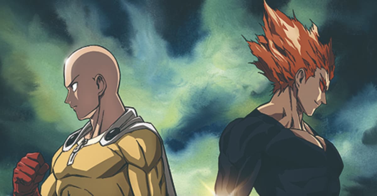 Promotional image of Saitama and Garou for One Punch Man Season 3
