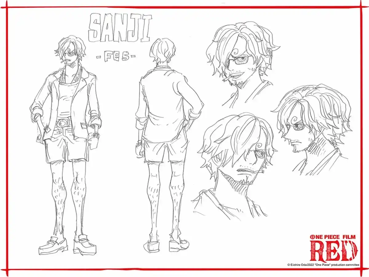 Artwork for Sanji's fest costume in One Piece: Red