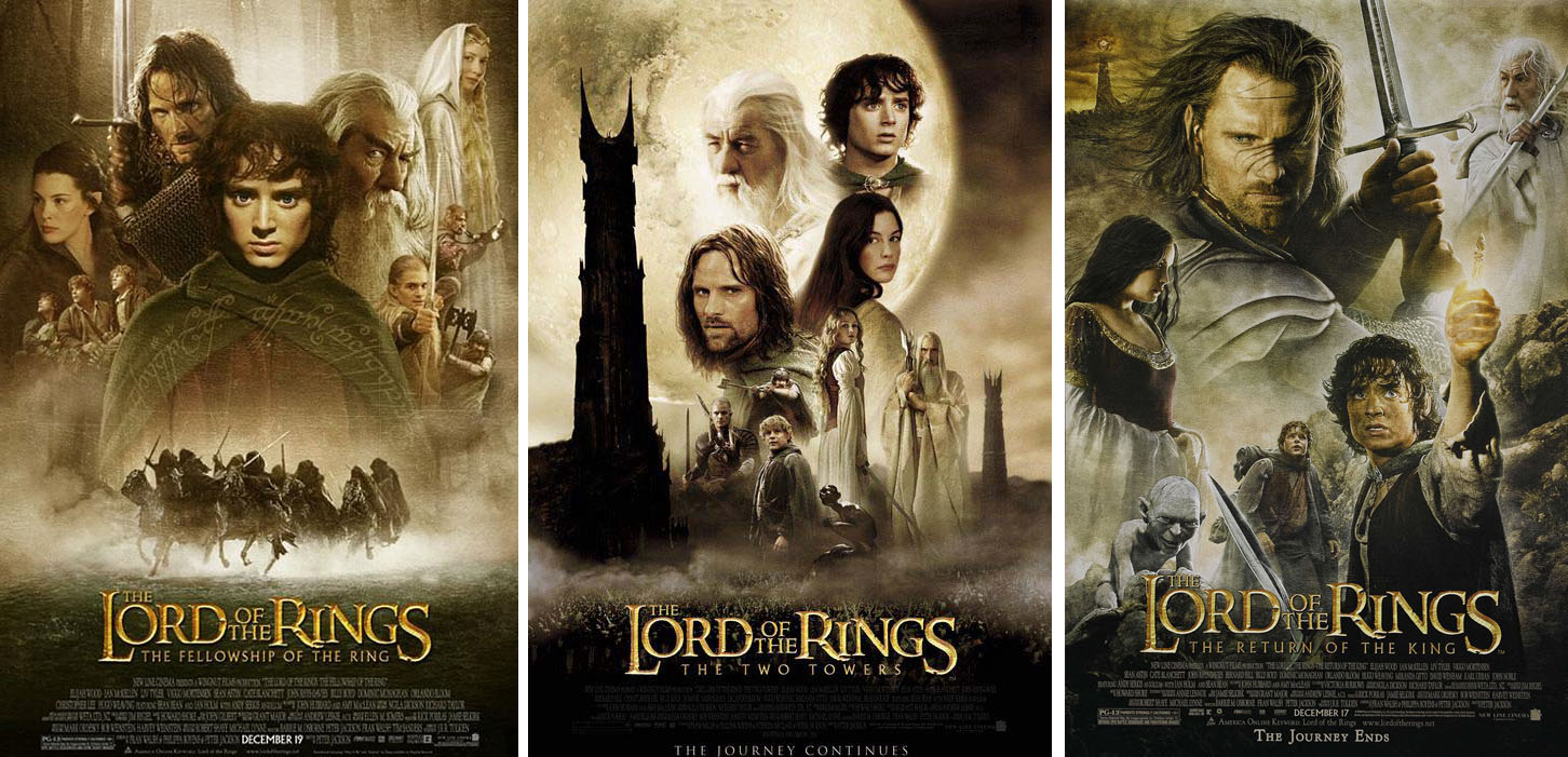 The Hobbit Trilogy and The Lord of the Rings Trilogy  