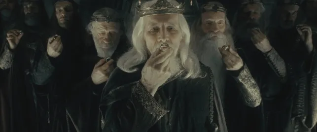 The Nine Mortal Men given Rings and doomed to die in Lord of the Rings