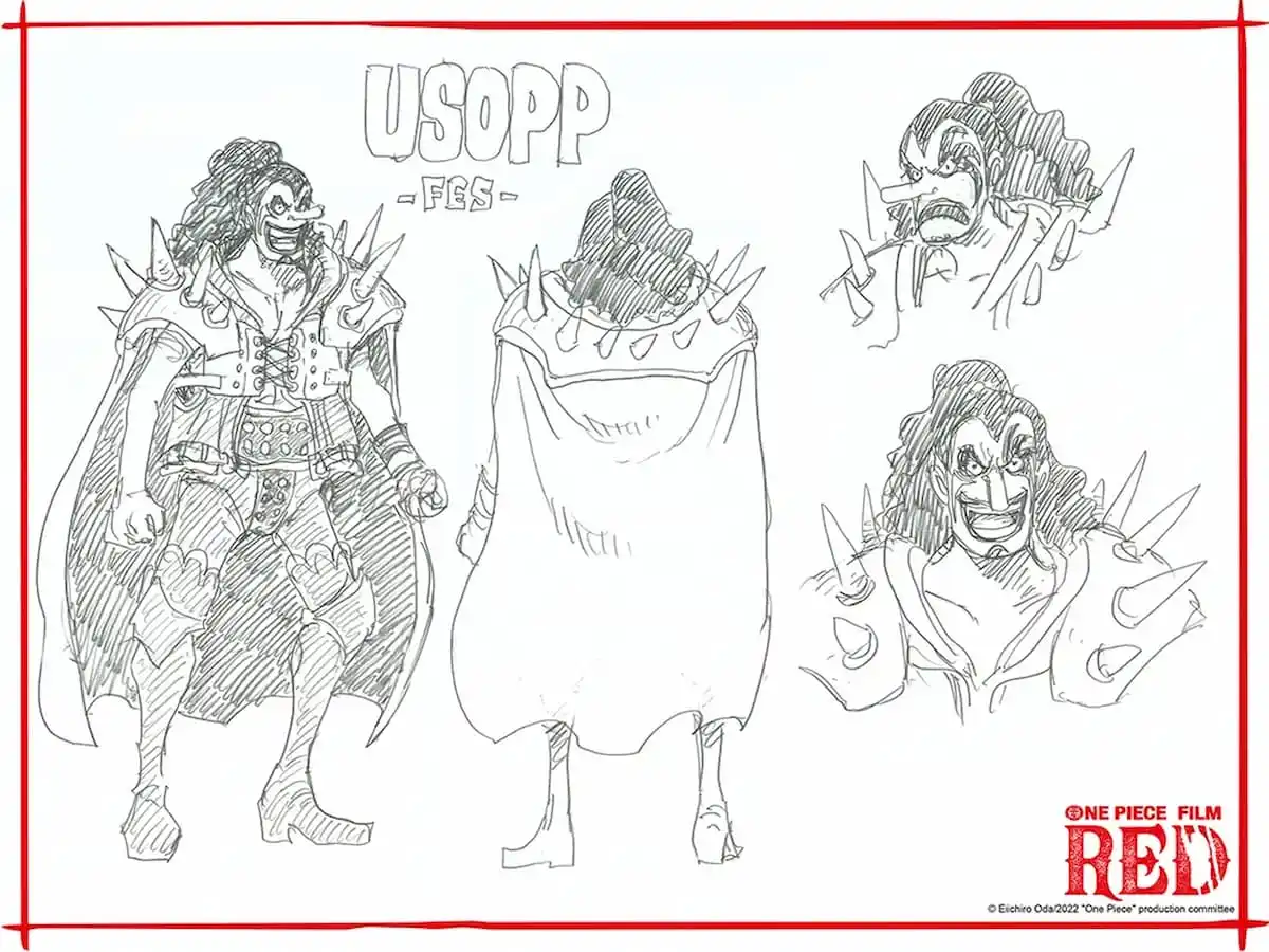 Artwork for Usopp's fes csotume in One Piece: Red