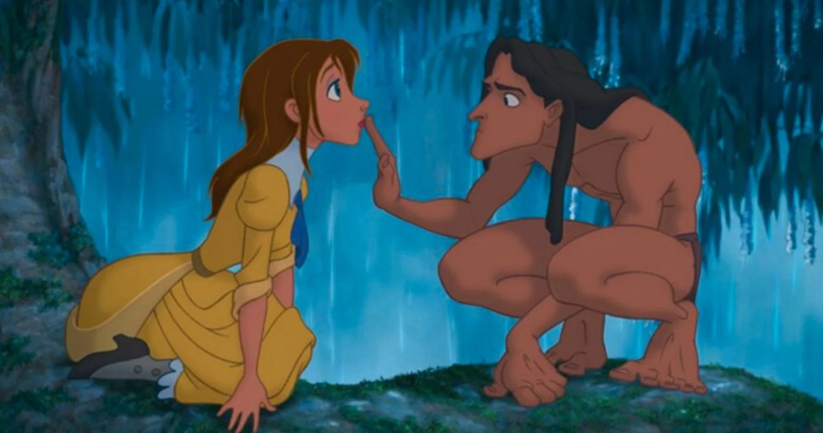 Tony Goldwyn as Tarzan and Minnie Driver as Jane in Tarzan
