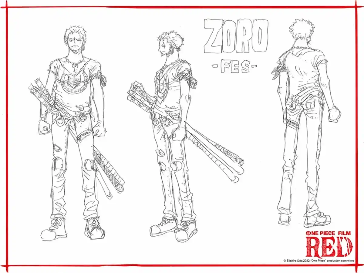 Artwork for Zoro's Fes Costume in One Piece: Red