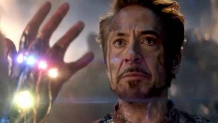 Tony Stark of the Avengers with the Infinity Stones