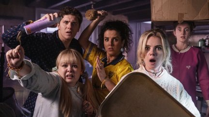 The cast of 'Derry Girls' strike a funny pose for season 3