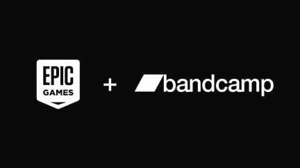 Epic Games Bandcamp acquisition logo