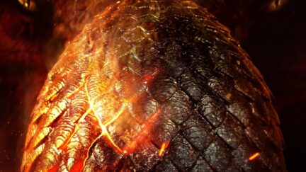 House of dragon poster featuring a dragon egg.