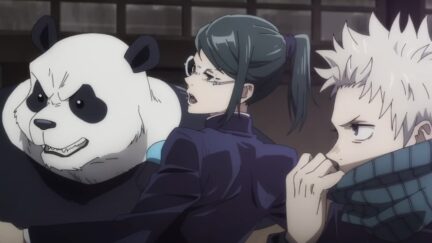 Maki Zen'in, Panda, and Inumaki in Jujutsu Kaisen 0