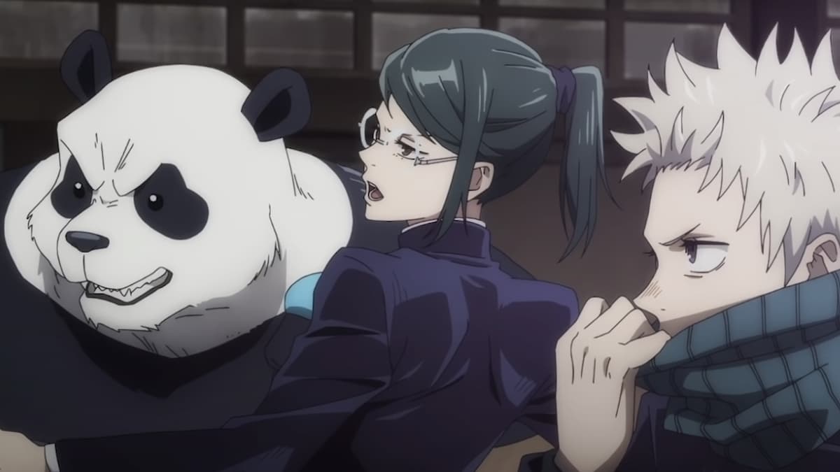 Maki Zen'in, Panda, and Inumaki in Jujutsu Kaisen 0
