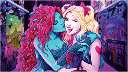 Poison Ivy Harley Quinn variant cover for DC Pride Anthology