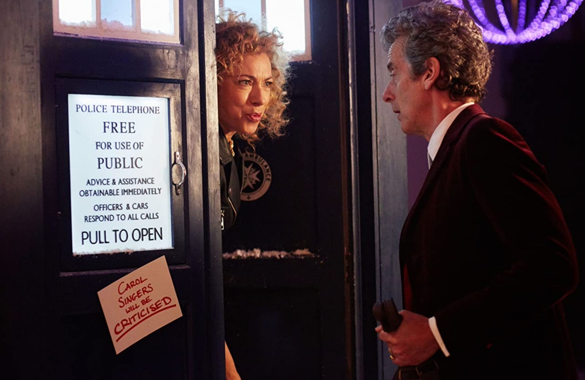 Alex Kingston and Peter Capaldi in Doctor Who (2005)