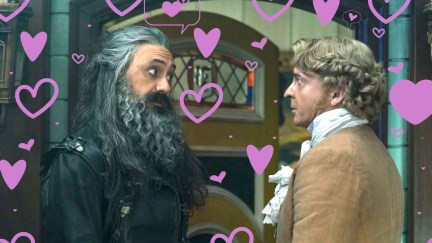 Taika Waititi as Blackbeard and Rhys Darby as Stede Bonnet have heart eyes for each other on 'Our Flag Means Death'