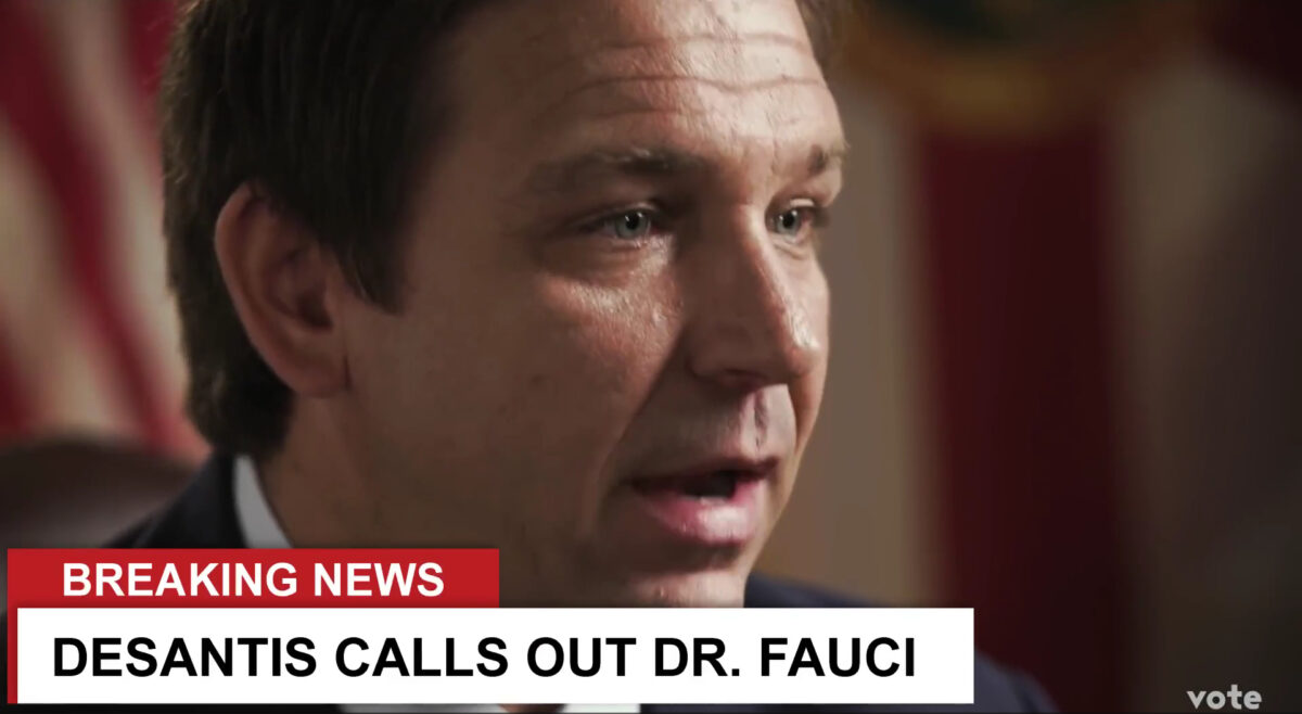 DeSantis supposedly calling out Dr. Fauci in Van Zant's 'Sweet Florida.'
