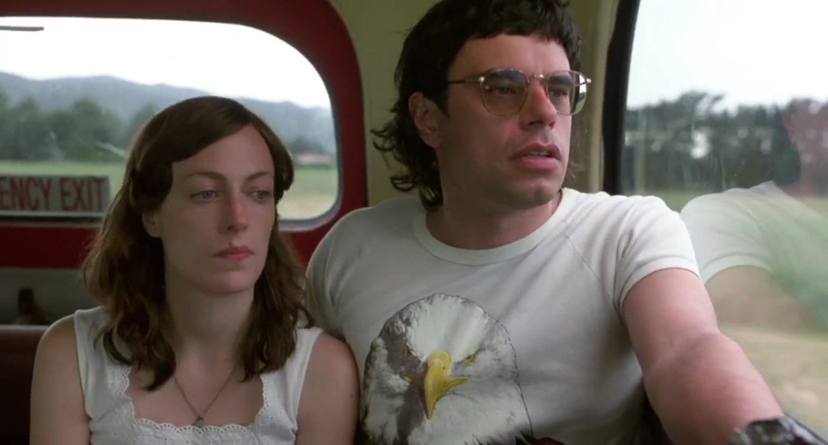 Shot from Taika Waititi's first film Eagle vs Shark, starring Jemaine Clement and Loren Horsley