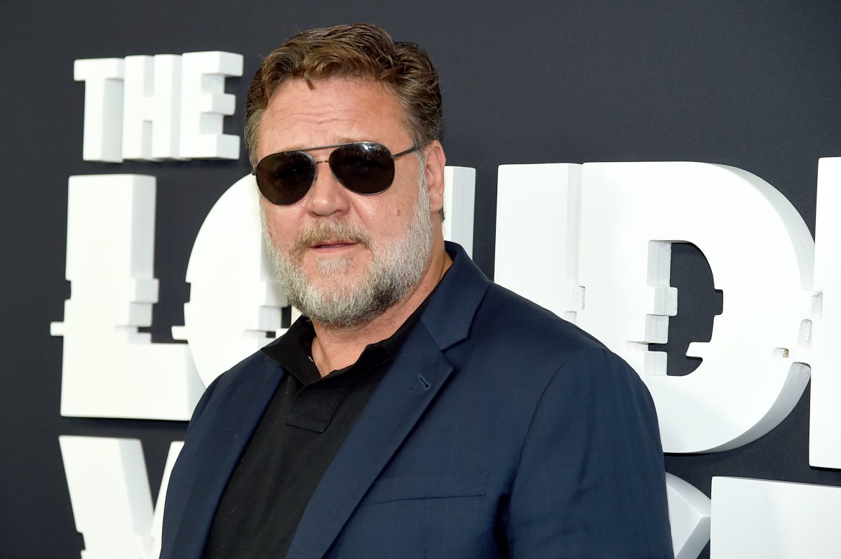Russell Crowe looking cool in some sunglasses