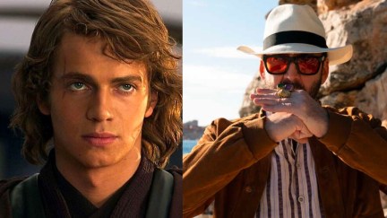 Hayden Christensen as Anakin Skywalker and Nic Cage as Nick Cage