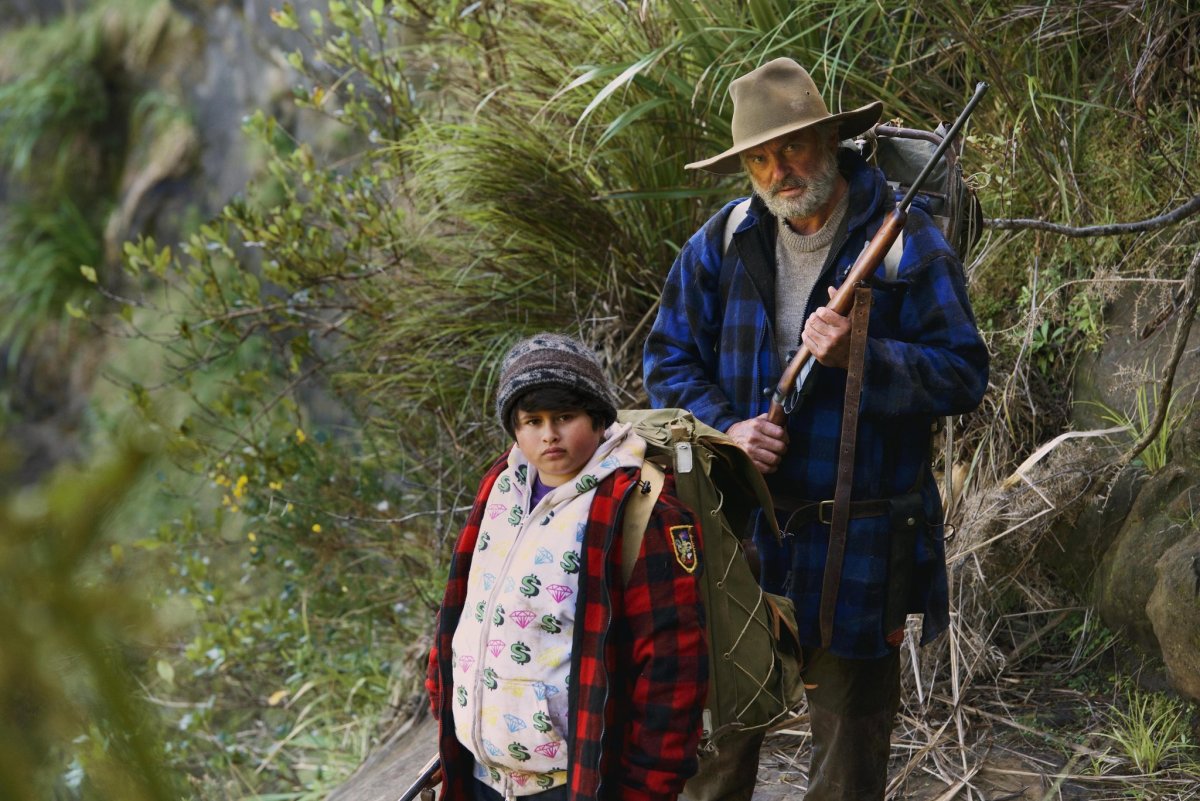 Ricky and Hec in the wilderness in Taika Waititi's Hunt for the Wilderpeople