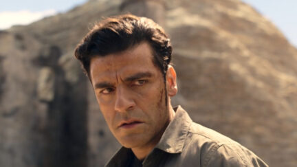 Oscar Isaac looking angry in Moon Knight