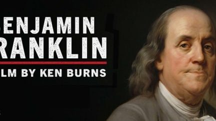 the title poster for Ken Burns documentary on Benjamin Franklin