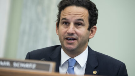 Senator Brian Schatz speaks during a Senate hearing.