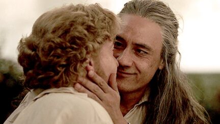 Blackbeard gazes adoringly at Stede Bonnet on 'Our Flag Means Death' after they kiss