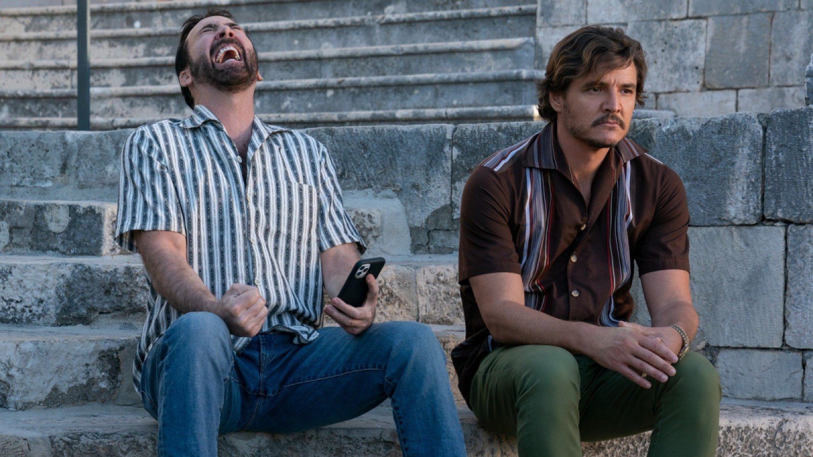 Nic Cage and Pedro Pascal in the Unbearable Weight of Massive Talent