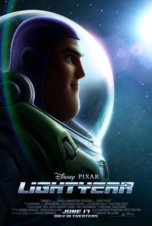 Third Lightyear poster and first one with the cast and crew details. Image: Disney Pixar.