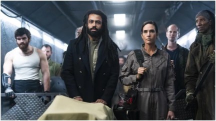 Daveed Diggs and Jennifer Connelly in 'Snowpiercer'.