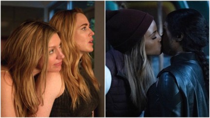 Caity Lotz and Jes Macallan in 'Legends of Tomorrow' and Javicia Leslie and Meagan Tandy in 'Batwoman'.