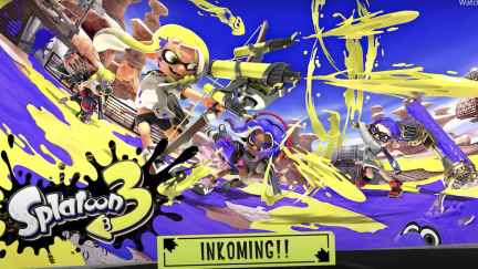 Image from the release date announcement trailer for Splatoon 3