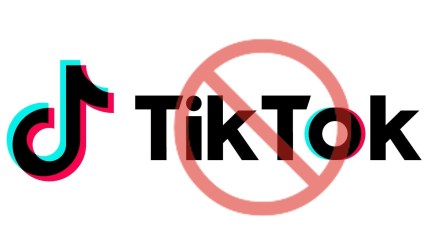 TikTok Logo Banned Symbol