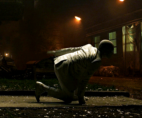 Someone falling over in Marvel's Moon Knight.