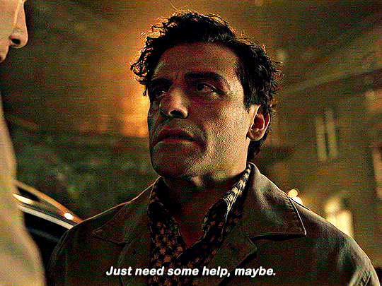 Oscar Isaac in Moon Knight saying he needs some help, maybe.