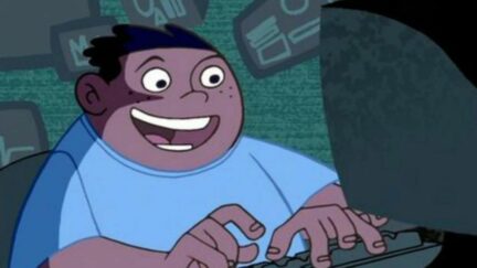 Tech wiz Wade from Kim Possible franchise click clacking away on a computer. Image: Disney.