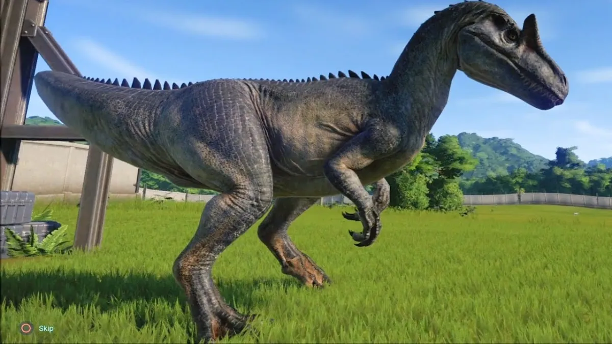 Allosaurus in Jurassic World Evolution