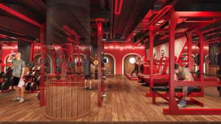Concept art of Tokyo's new One Piece gym, BragMen