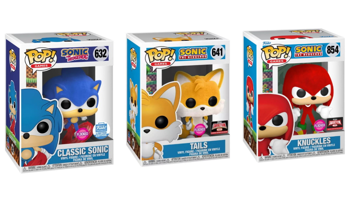 Flocked Sonic Funko Pops