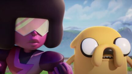 Jake the Dog and Garnet team up in the cinematic trailer for MultiVersus