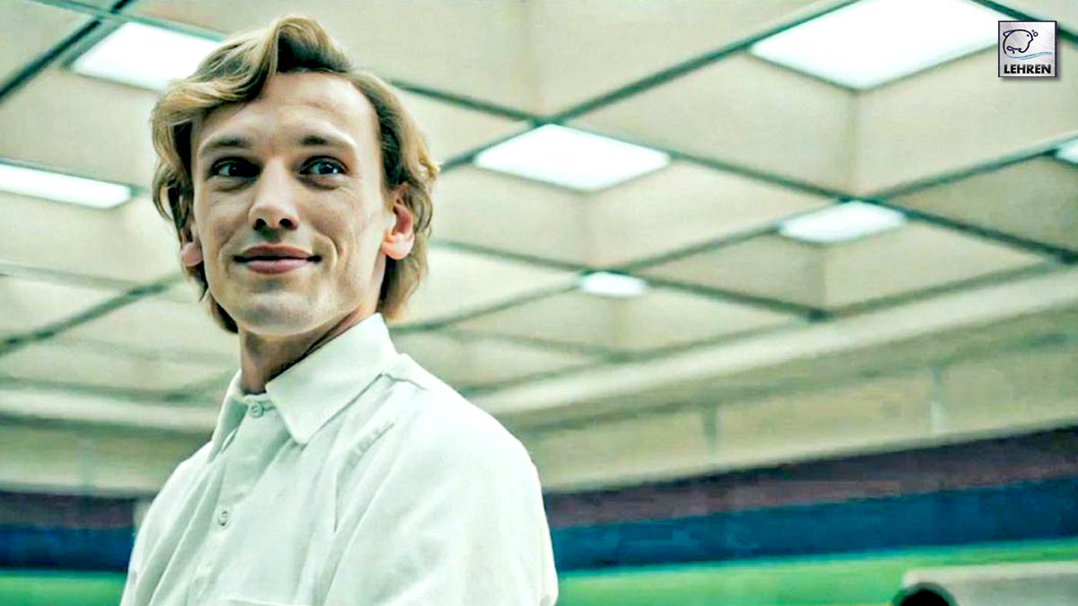 Jamie Campbell Bower as a friendly orderly in Stranger Things season 4