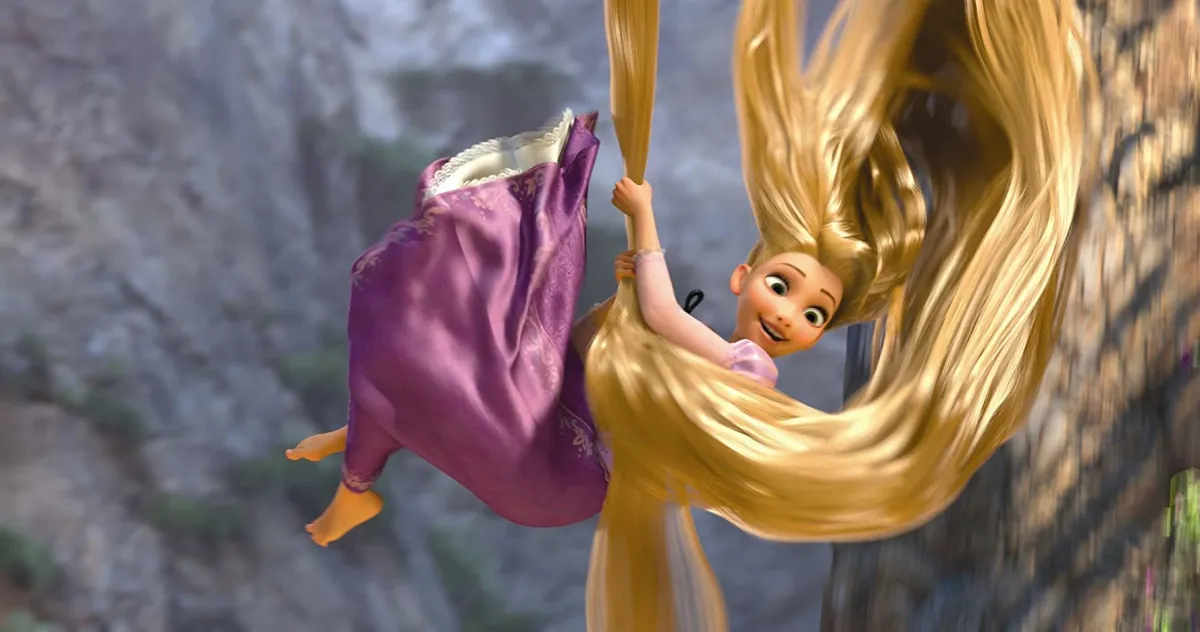 Mandy Moore as Rapunzel in Tangled