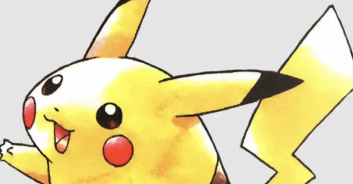 Ken Sugimori's illutration of Pikachu for Pokémon Red and Blue