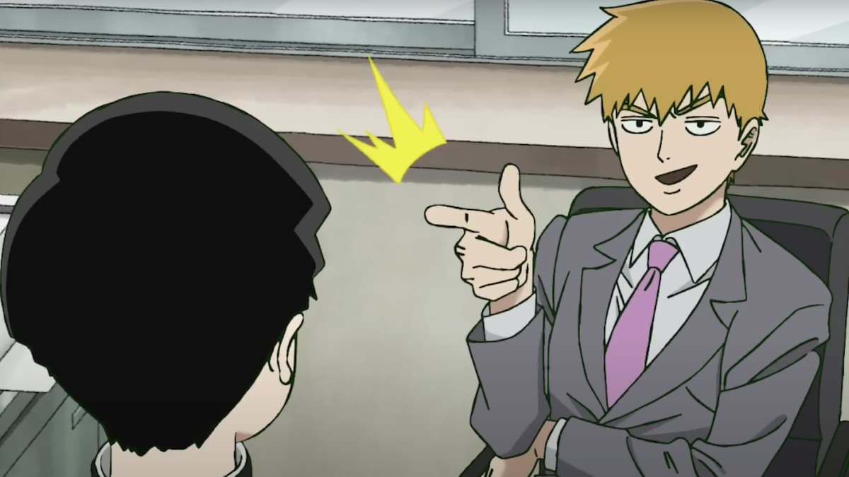 Reigen being the best in the season three trailer for Mob Psycho 100