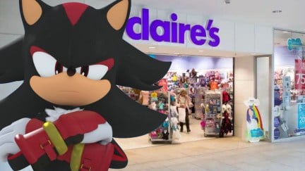 Shadow the Hedgehog at Claires