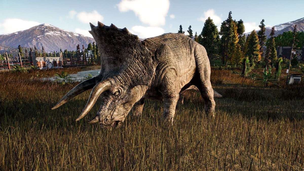Triceratops in Jurassic World Evolution 2