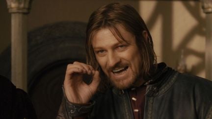 Sean Bean as Boromir unsure about the fellowship's plan in 'Lord of the Rings'