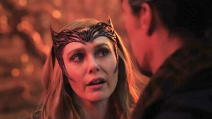 Wanda talking to Doctor Strange in Doctor Strange in the Multiverse of Madness.