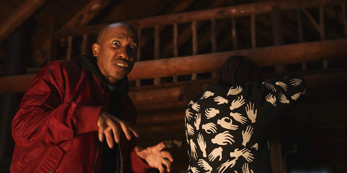 Fanny and Carlo being weirdos in Scare Me